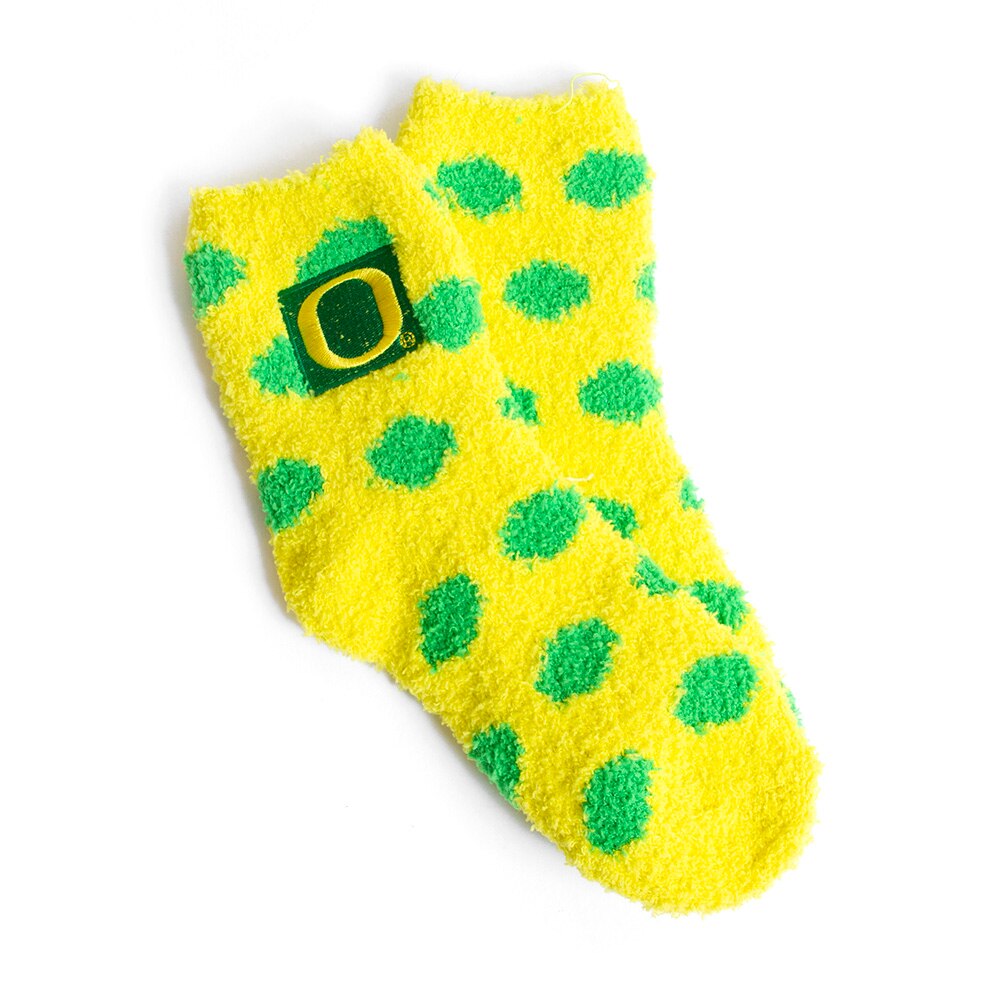 Classic Oregon O, Zoozatz, Yellow, Novelty, Polyester Blend, Accessories, Women, Fuzzy, Sock, 692339